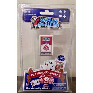 World's Smallest Playing Cards Miniature Deck with Tuck Box Super Impulse 5167